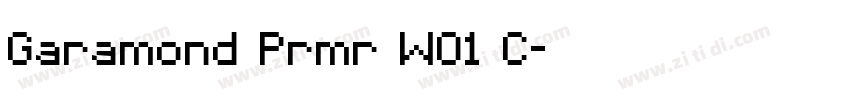 Garamond Prmr W01 C字体转换